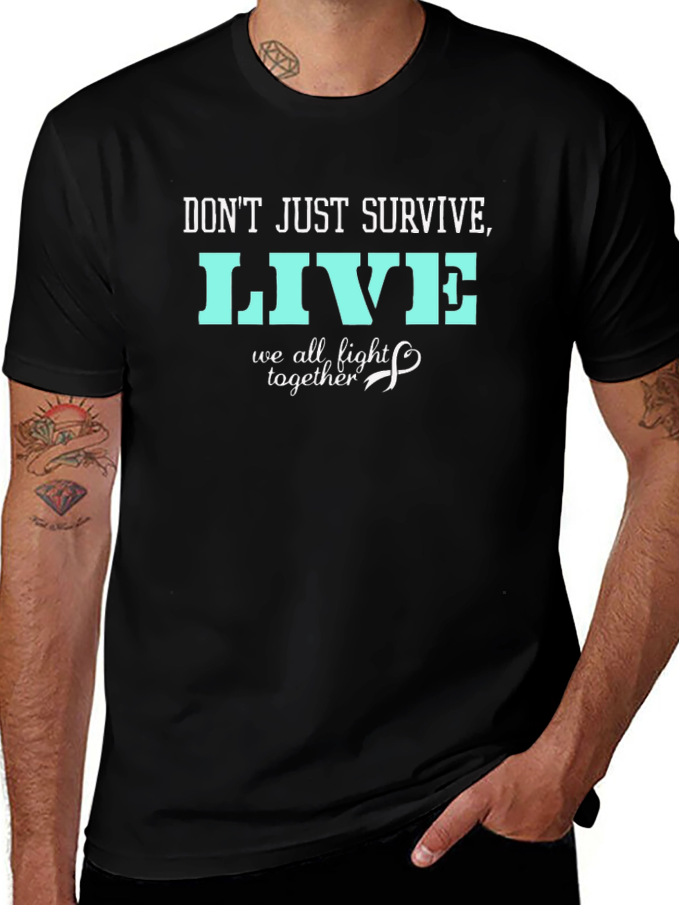 Dont Just Survive Live Black T-Shirt