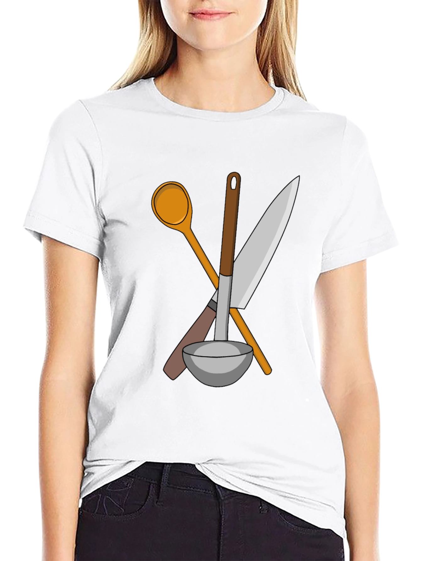 Chefs Tools Graphic Tee - Kitchen Crew Shirt