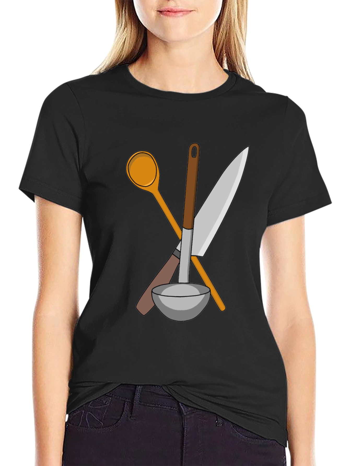 Chefs Tools Graphic Tee - Kitchen Crew Shirt