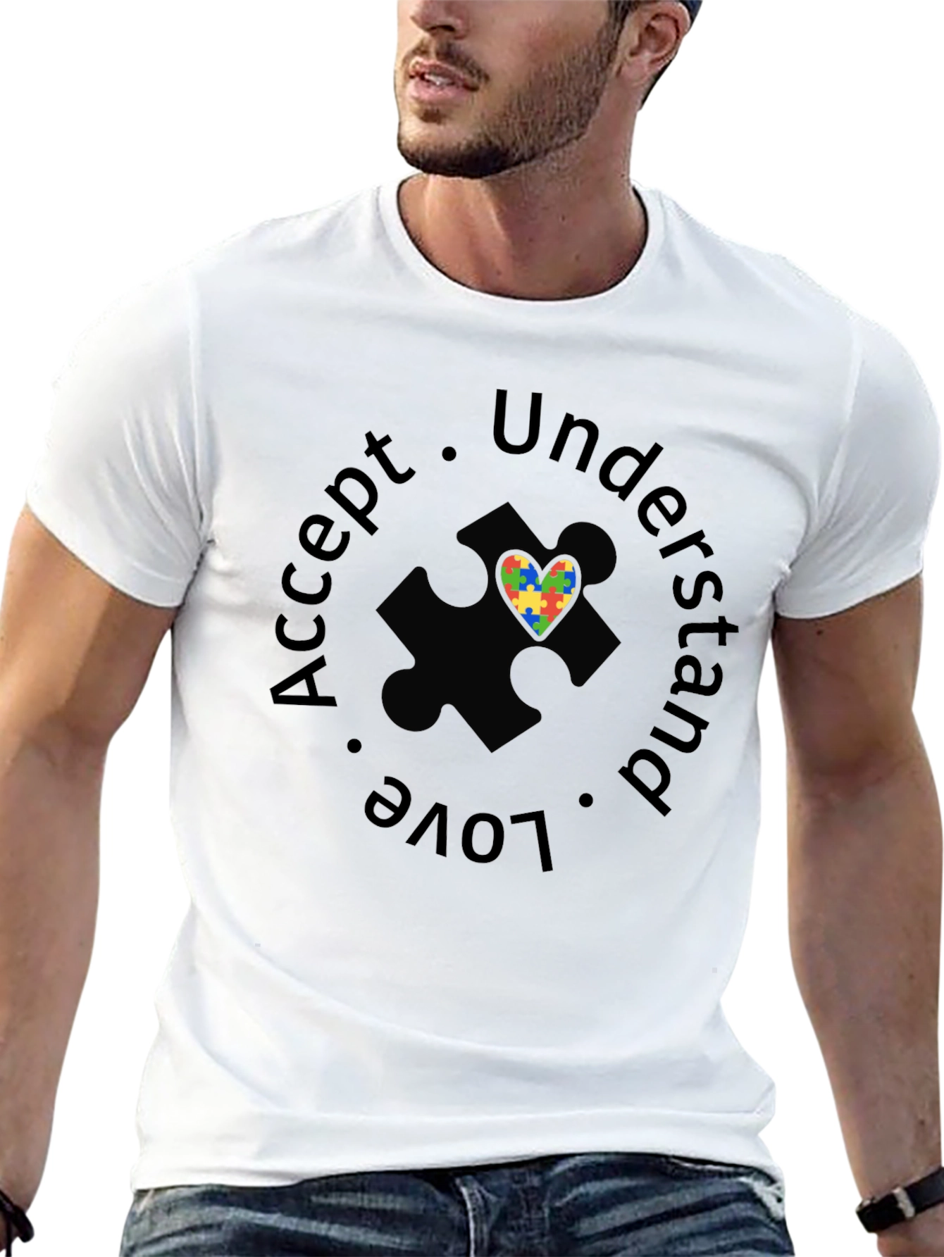 Autism Awareness T-Shirt: Accept Understand Love