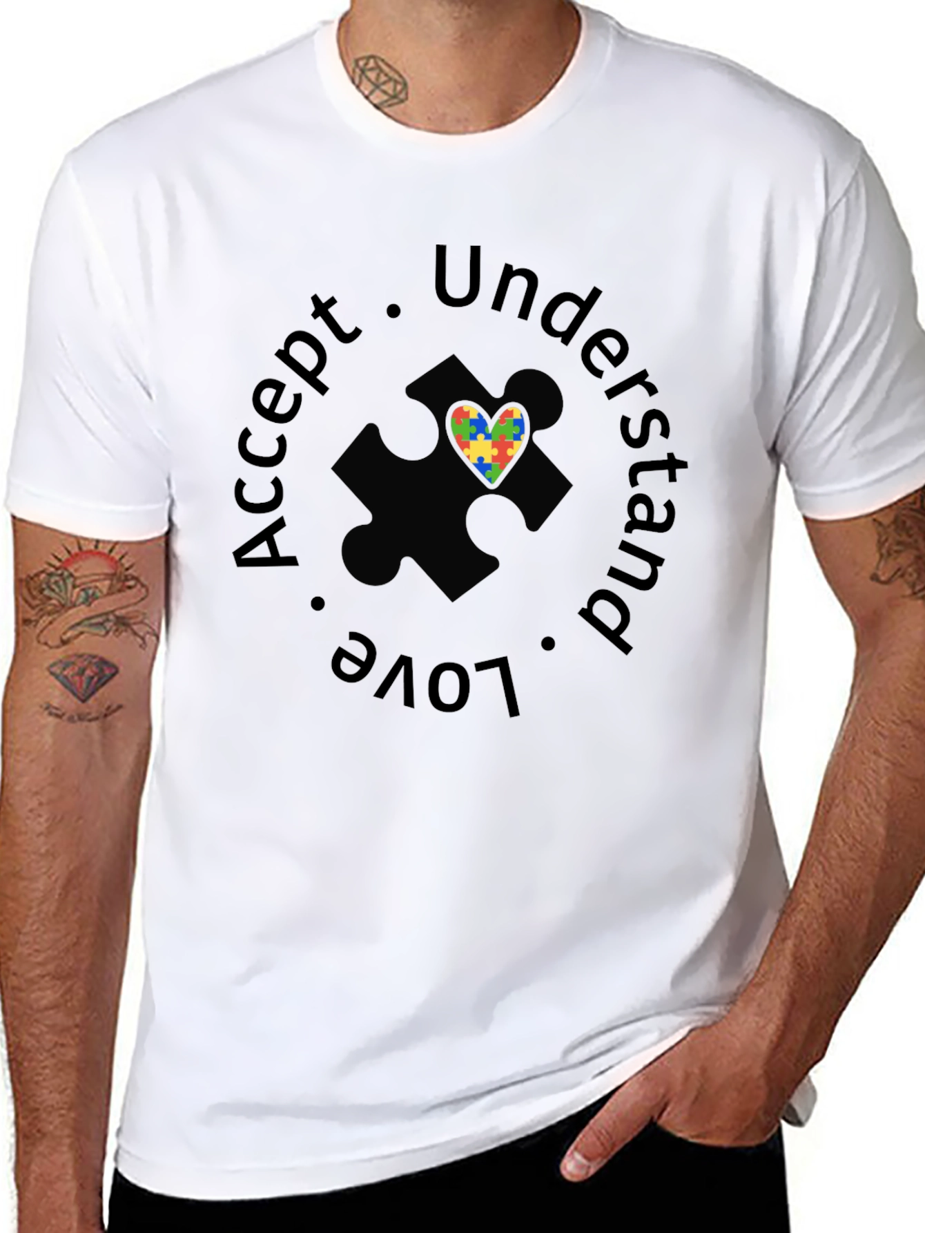 Autism Awareness T-Shirt: Accept Understand Love