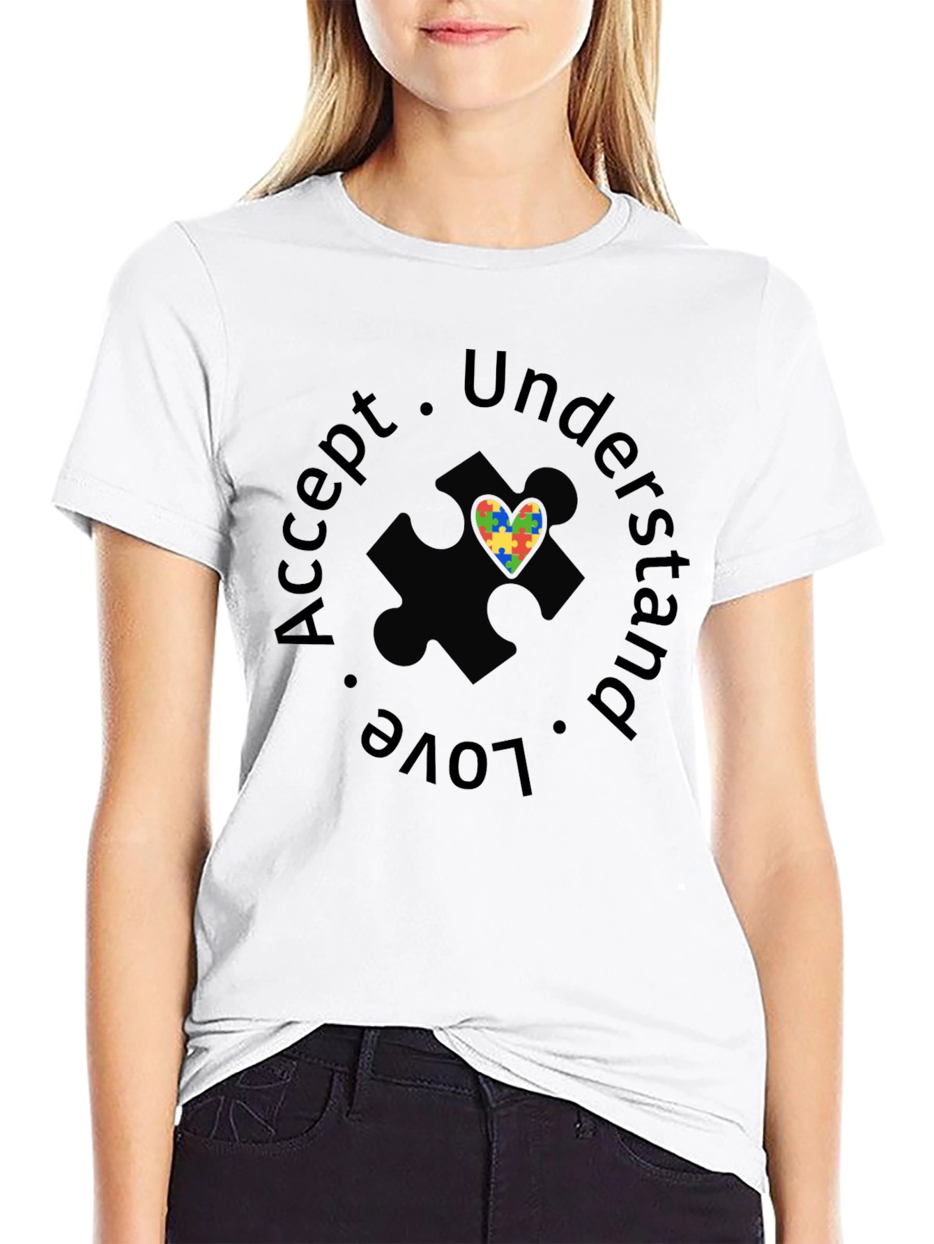 Autism Awareness T-Shirt: Accept Understand Love