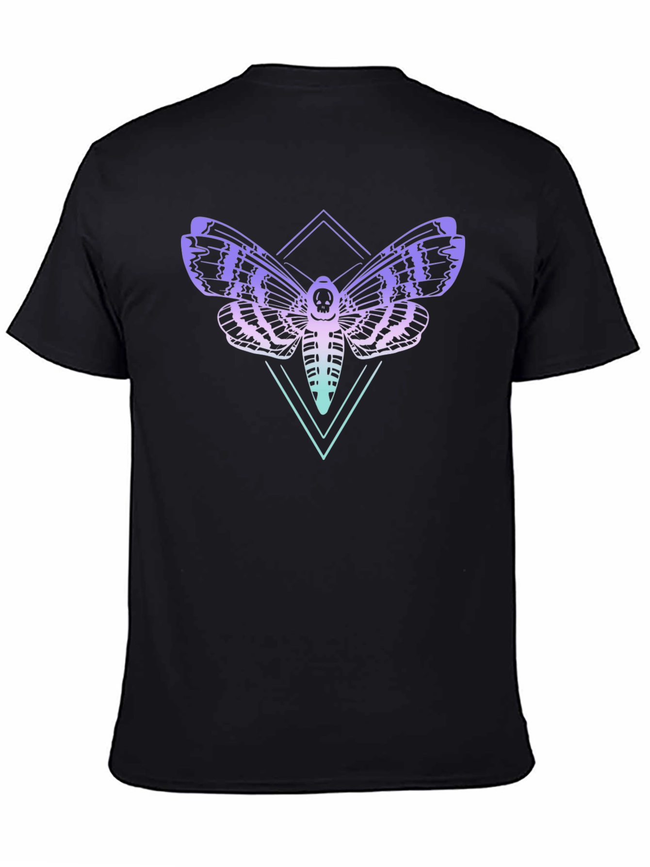 Skull Moth Graphic Tee - Black T-Shirt