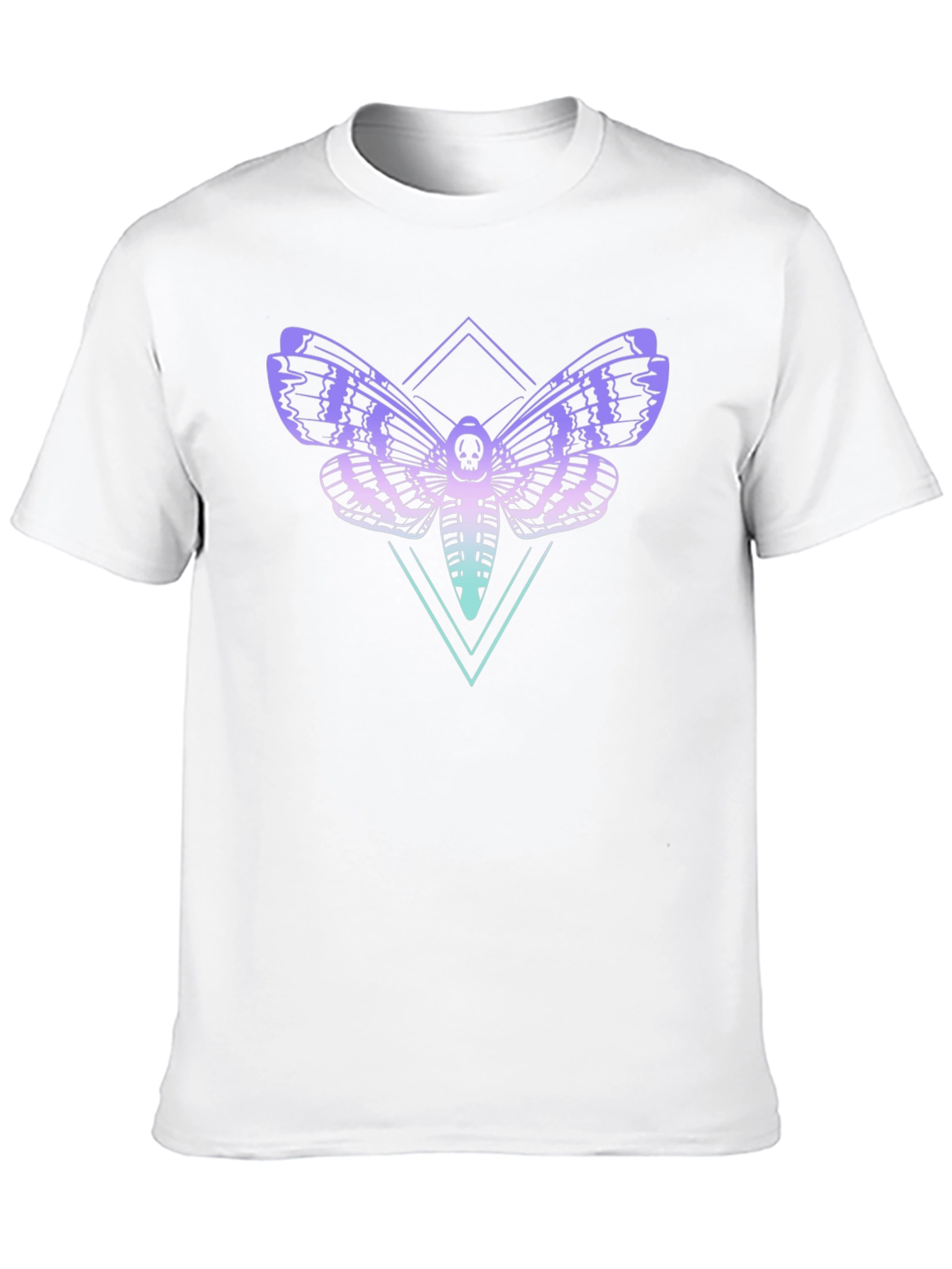 Skull Moth Graphic Tee - Black T-Shirt