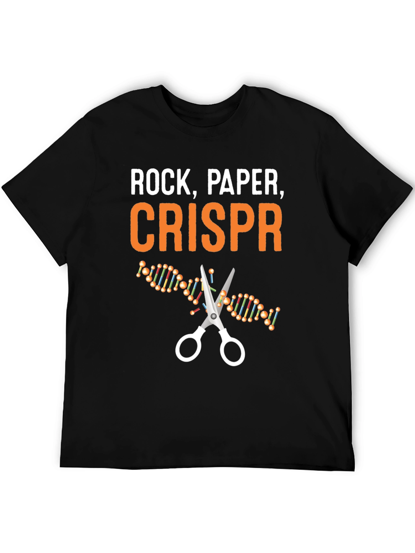 Rock Paper CRISPR T-Shirt - Science Humor Tee