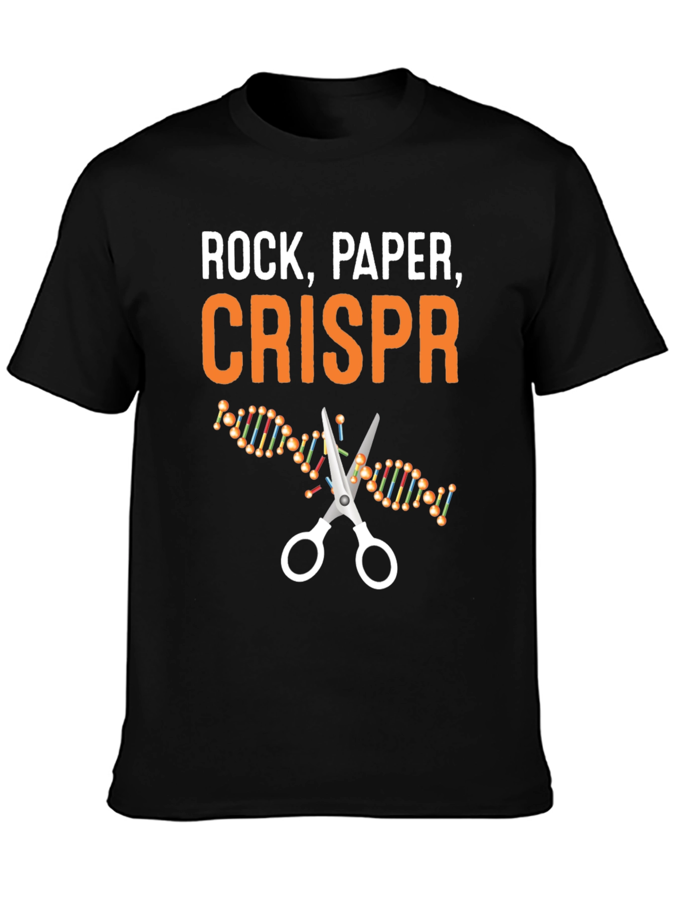 Rock Paper CRISPR T-Shirt - Science Humor Tee