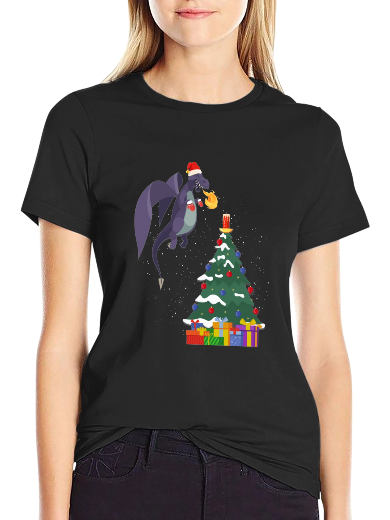 Festive Dragon Christmas T-Shirt