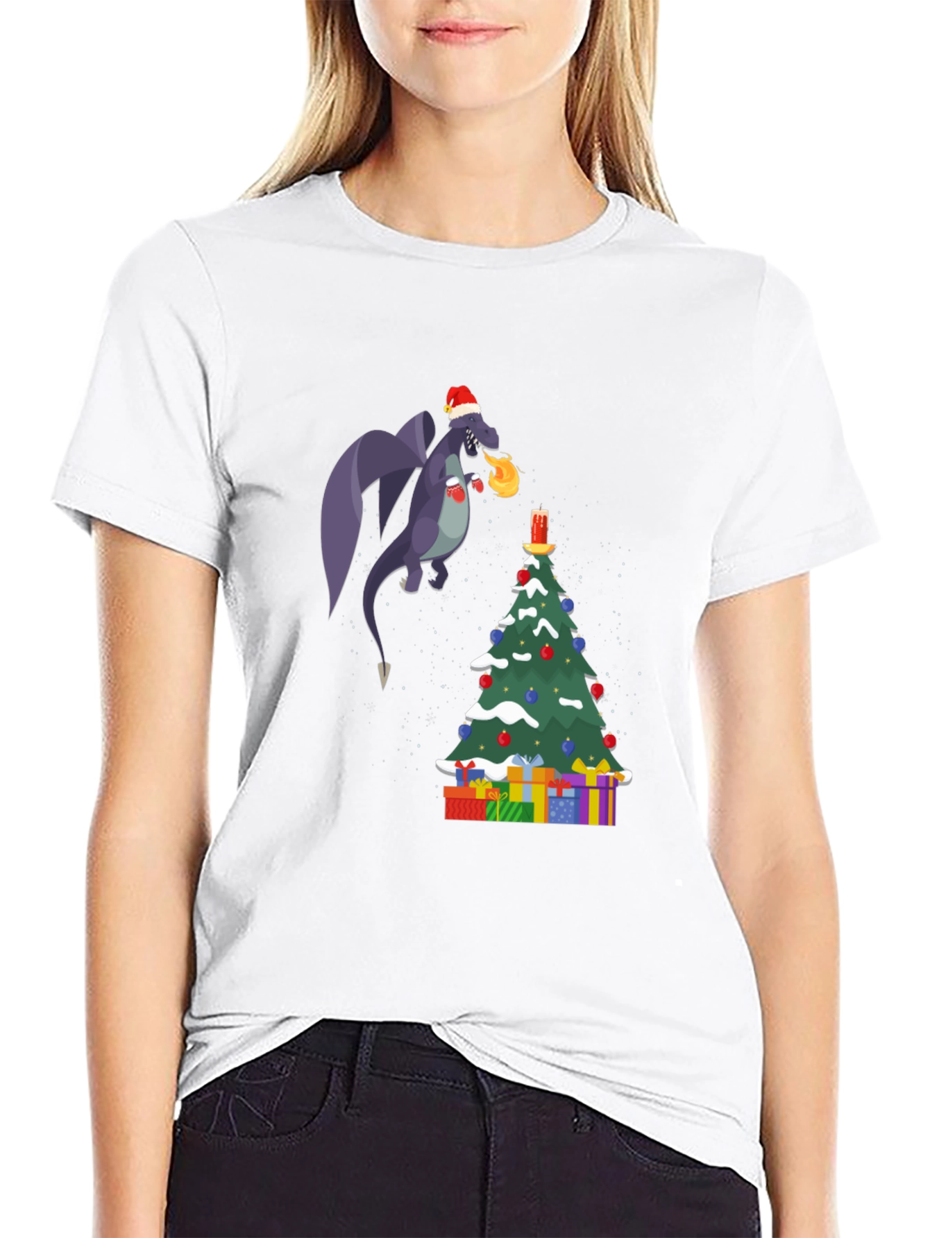Festive Dragon Christmas T-Shirt