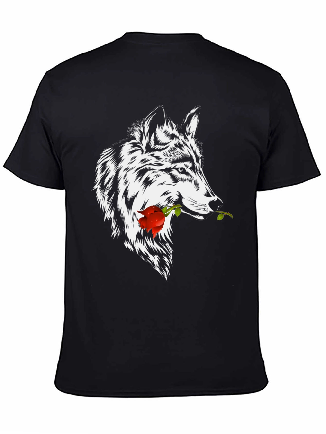 Wolf & Rose Graphic Tee - Black