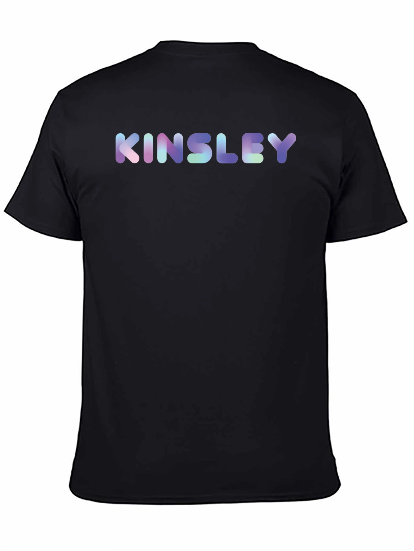 Kinsley Personalized Graphic Black T-Shirt