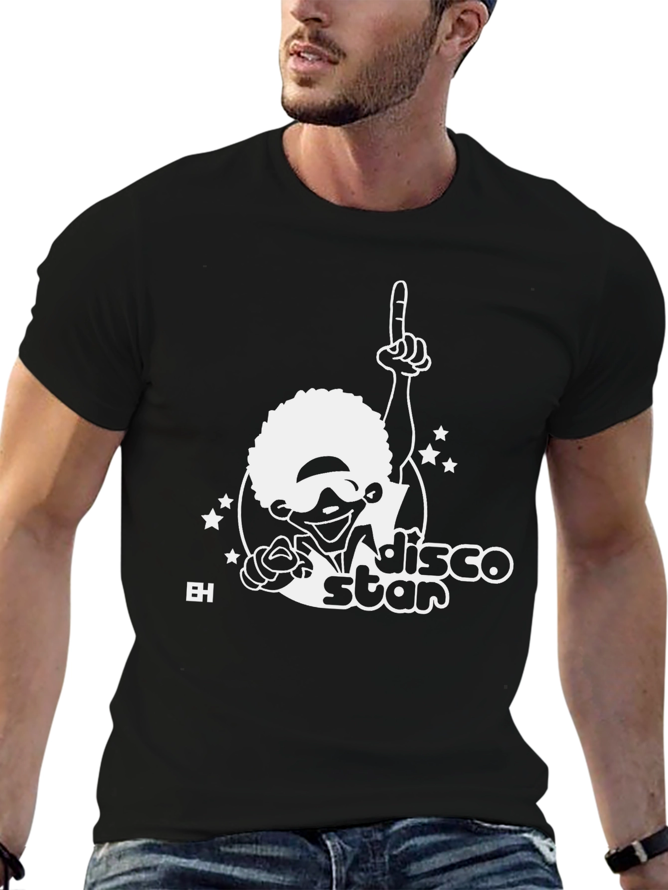 Disco Star Black T-Shirt
