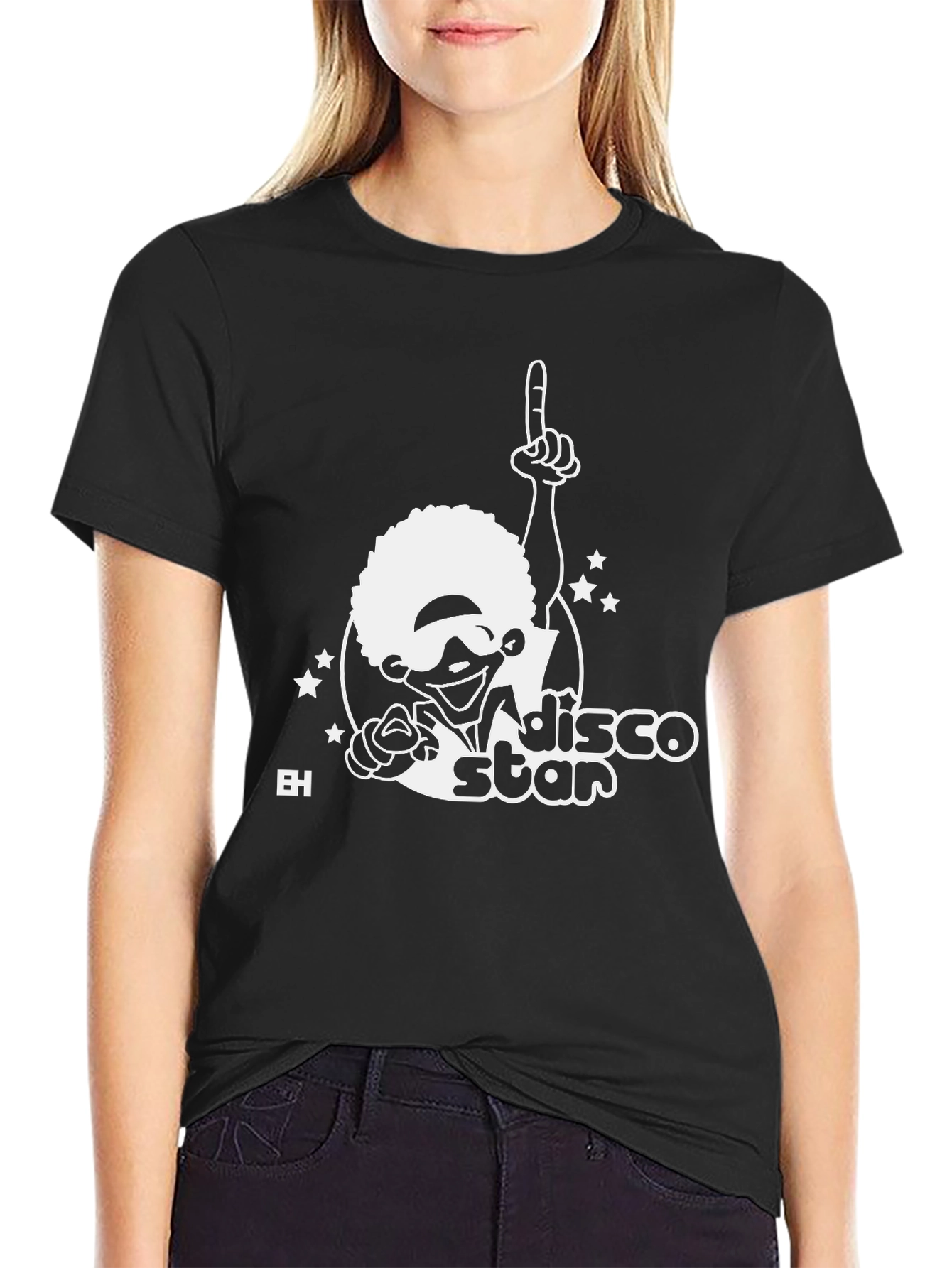 Disco Star Black T-Shirt