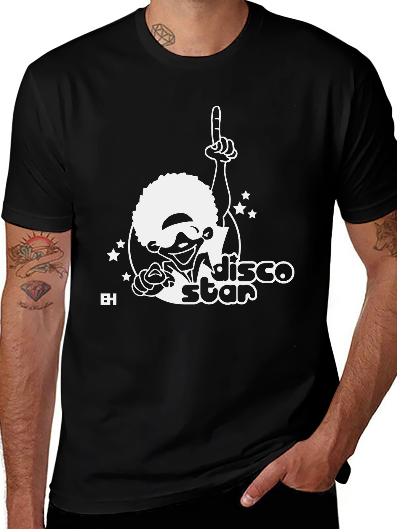 Disco Star Black T-Shirt