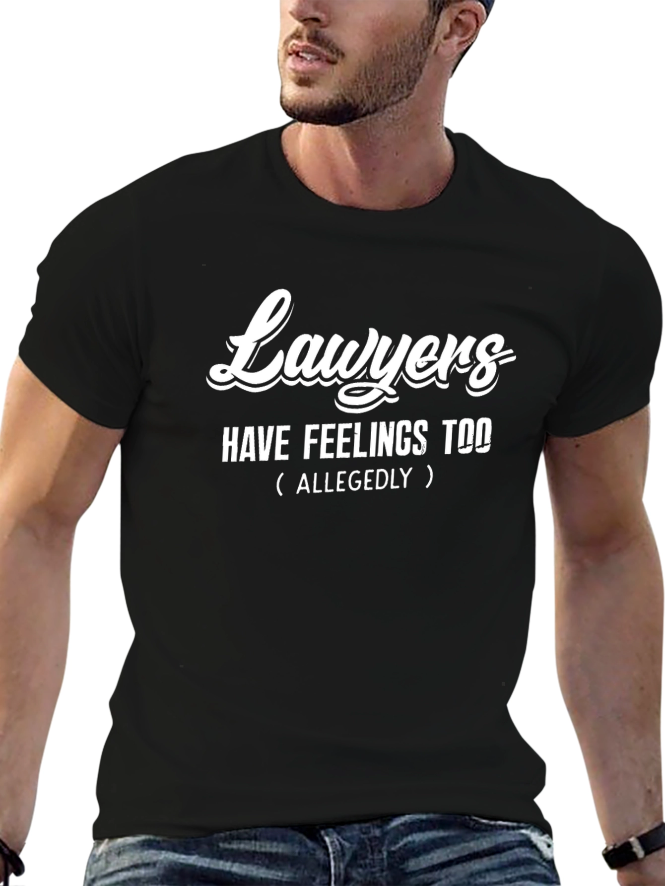 Lawyers Have Feelings Too Black T-Shirt