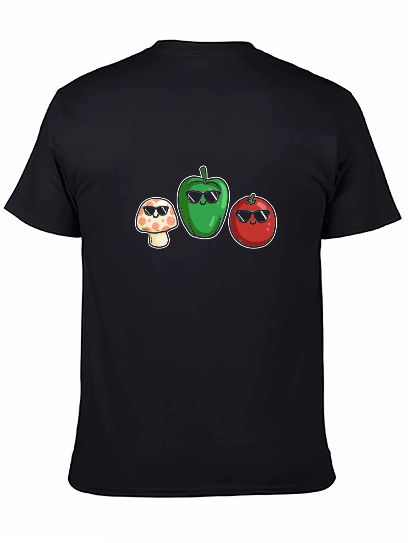 Cool Veggie Squad Black T-Shirt