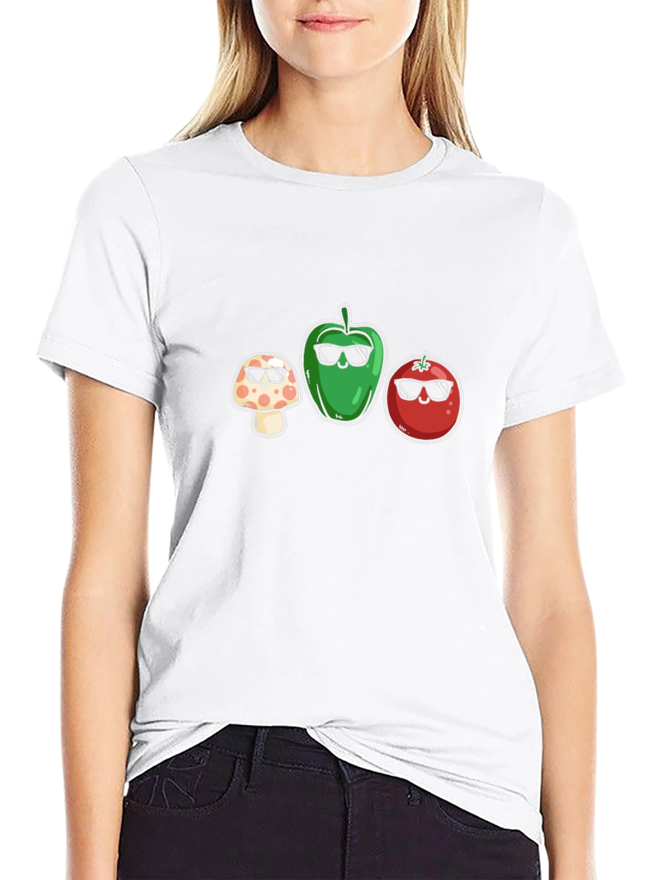 Cool Veggie Squad Black T-Shirt
