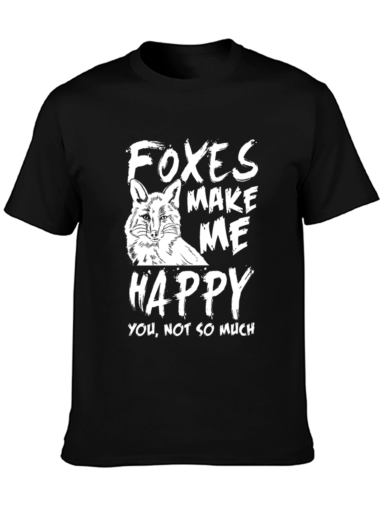 Foxes Make Me Happy Graphic T-Shirt