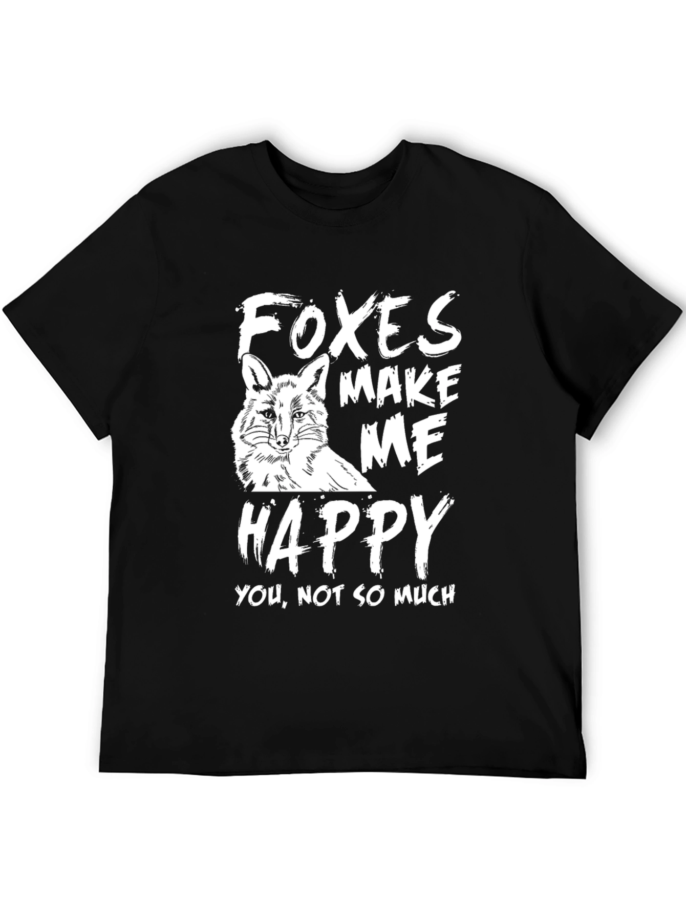 Foxes Make Me Happy Graphic T-Shirt