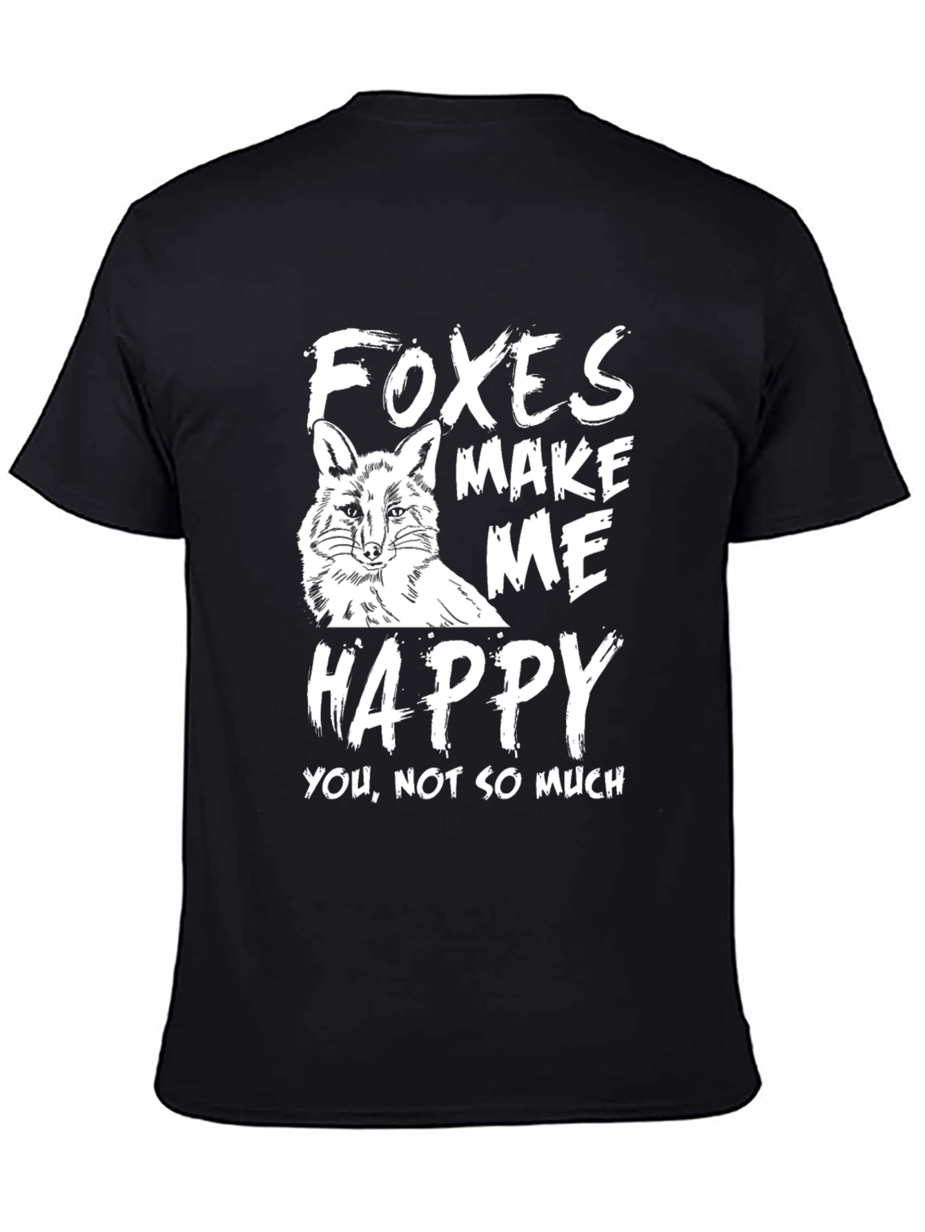 Foxes Make Me Happy Graphic T-Shirt