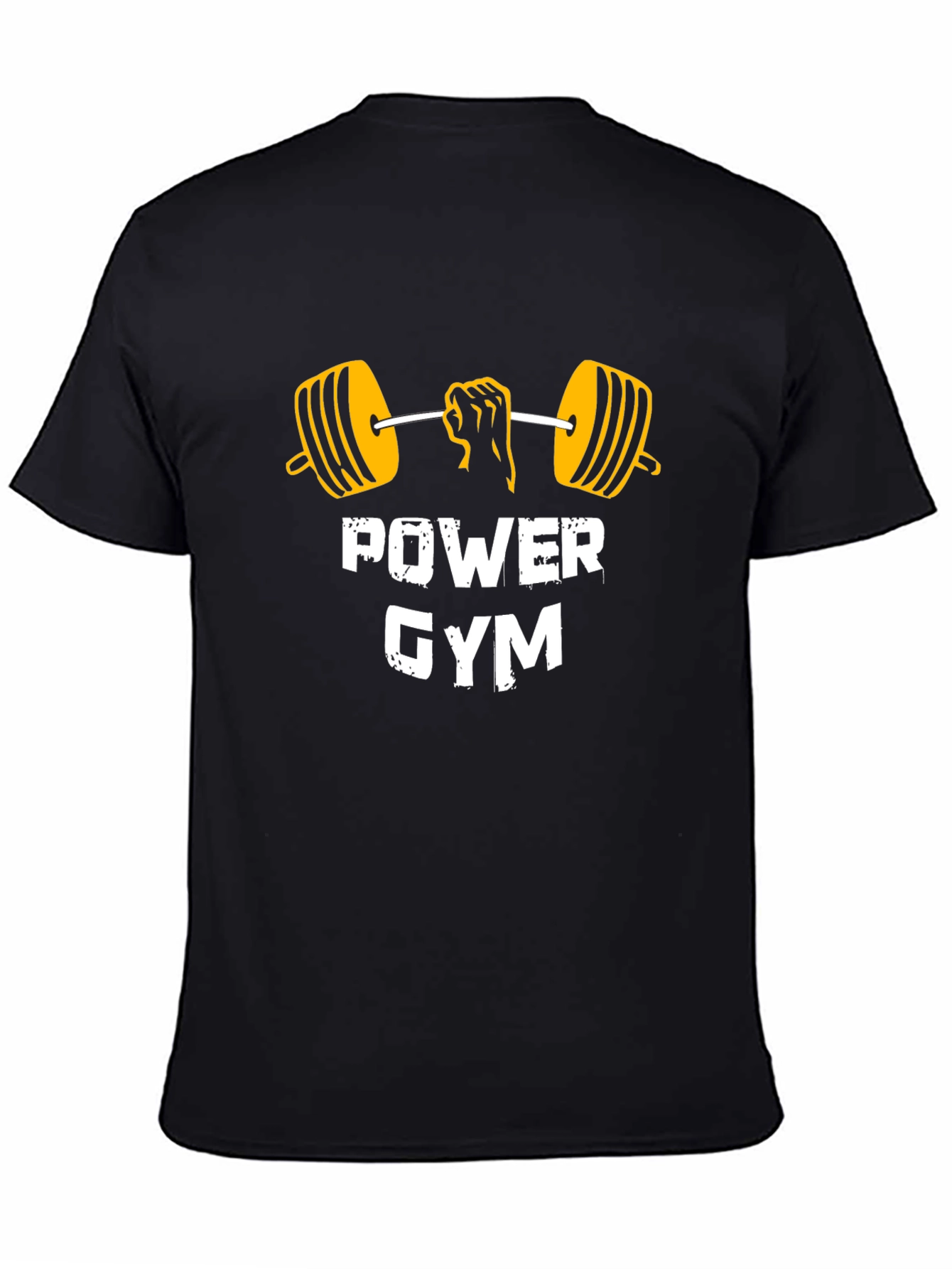 Power Gym Black Graphic T-Shirt