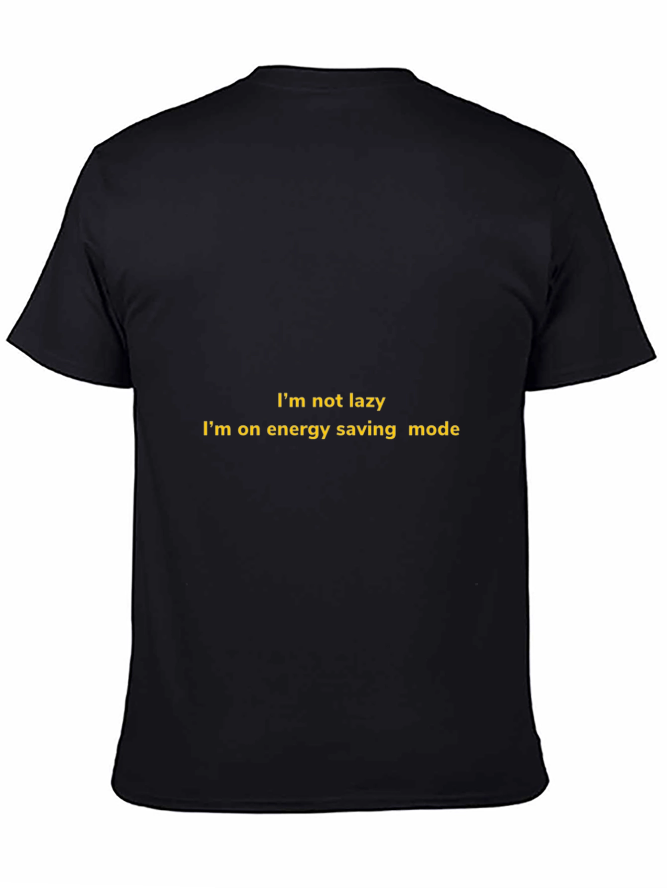 Energy Saving Mode Black T-Shirt
