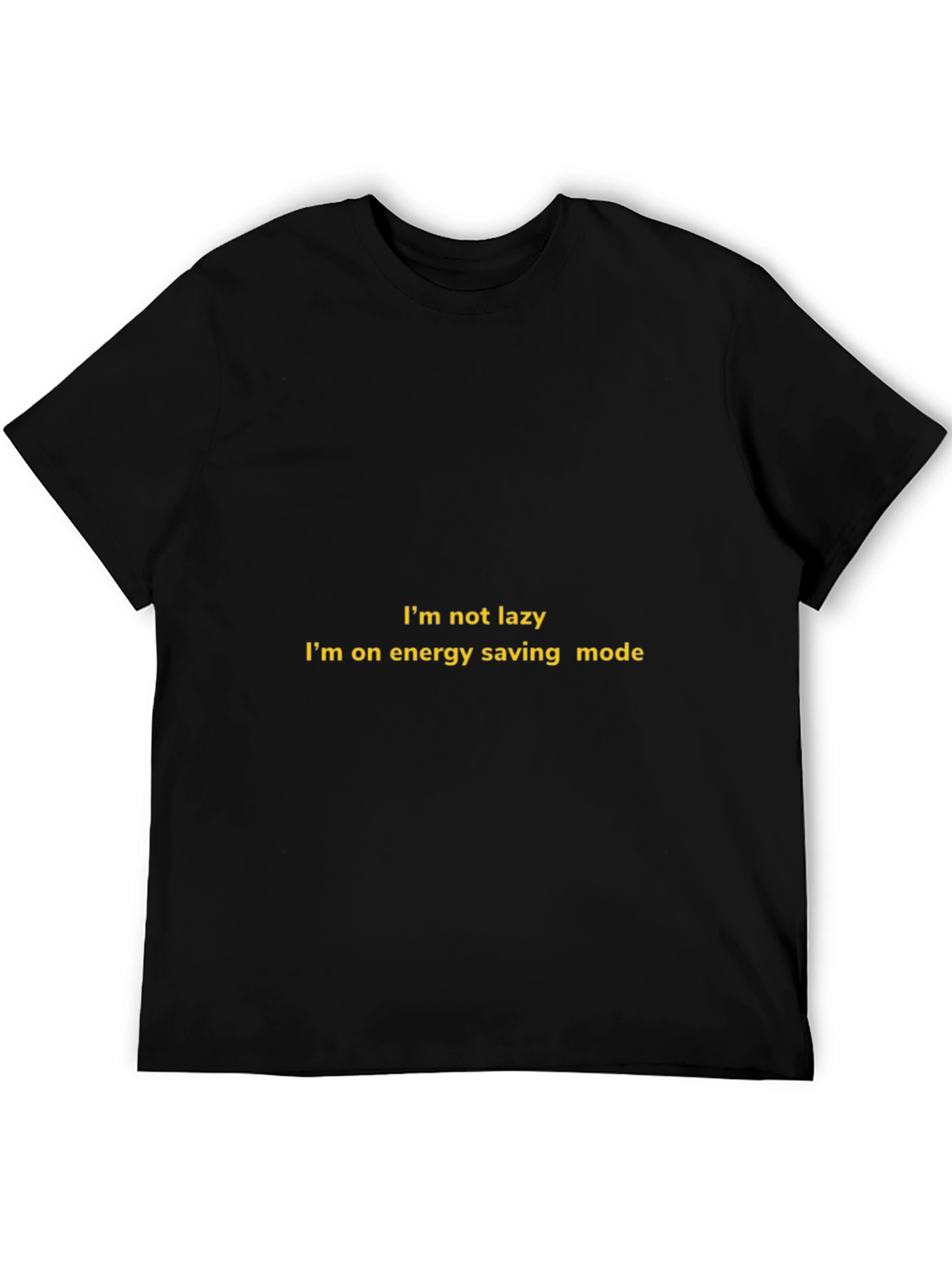 Energy Saving Mode Black T-Shirt