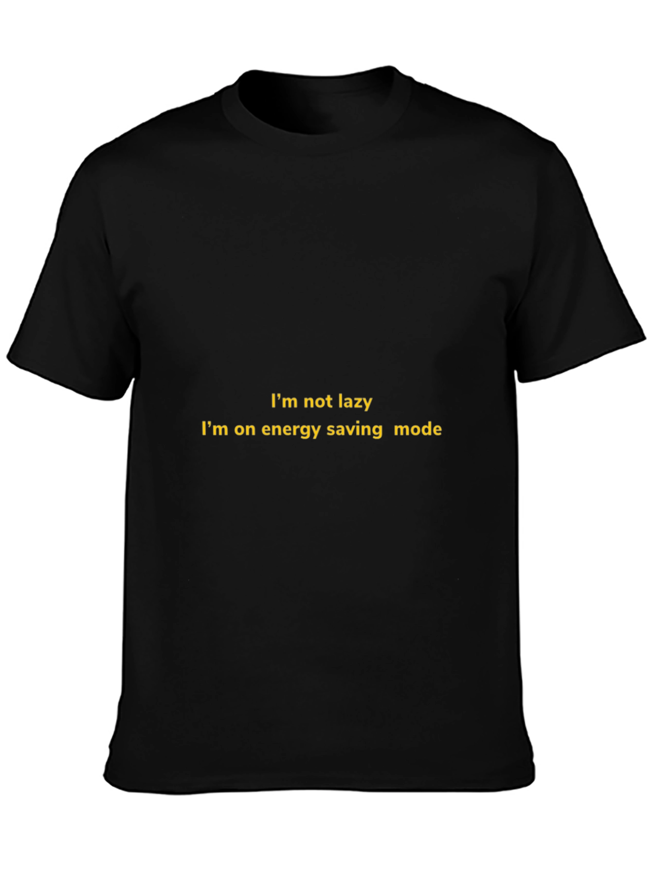Energy Saving Mode Black T-Shirt