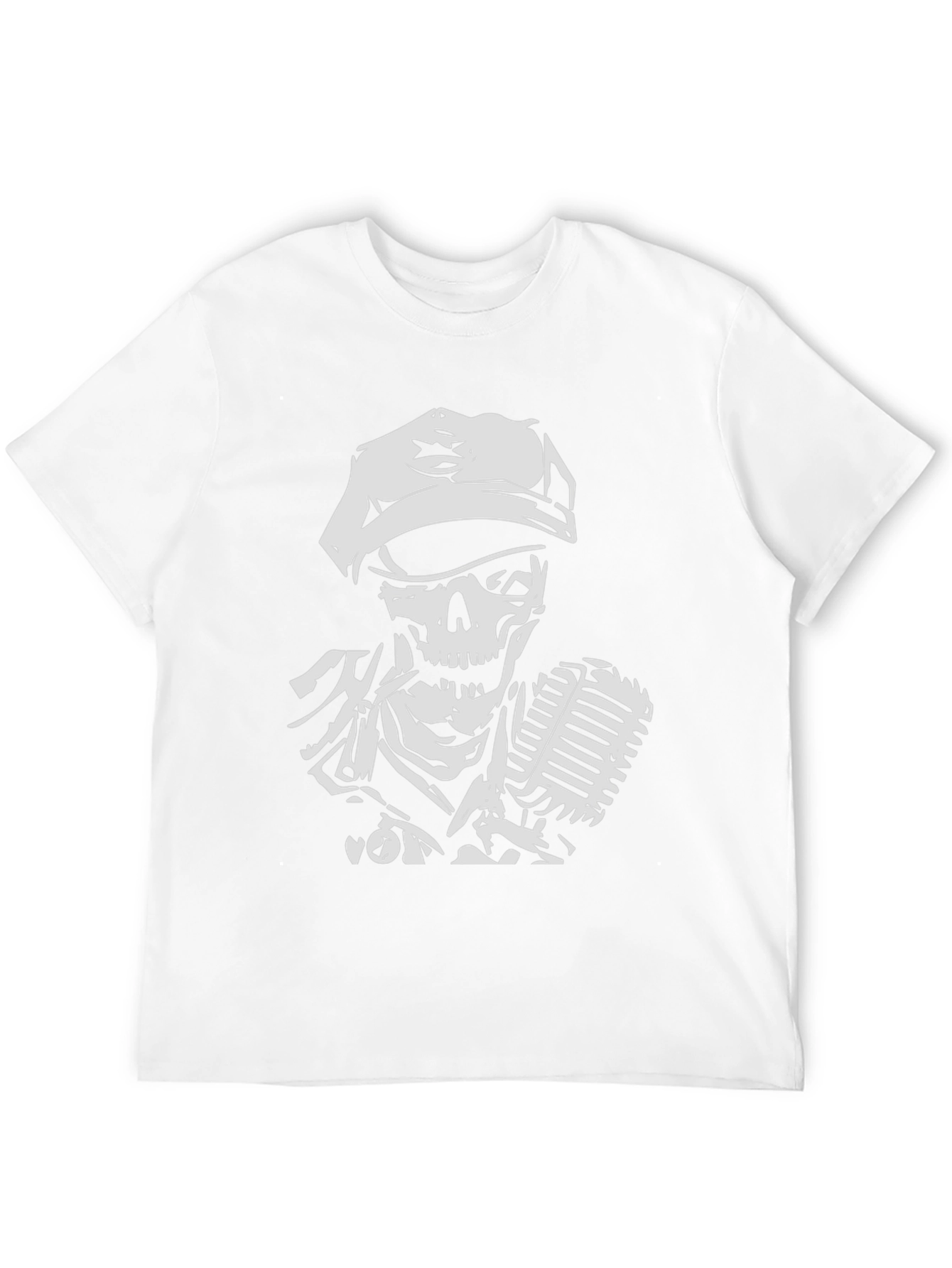 Skull Singer Black T-Shirt