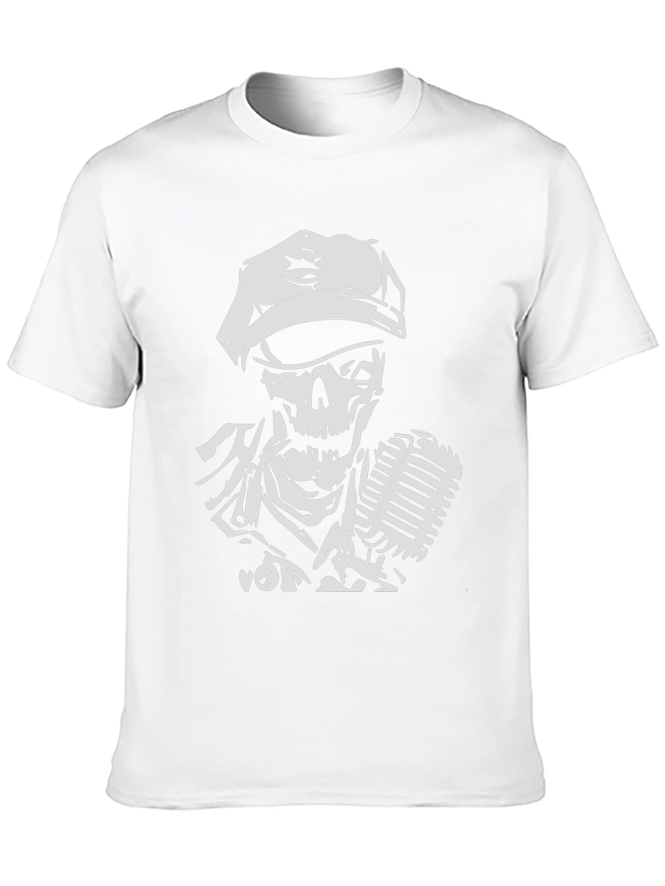Skull Singer Black T-Shirt