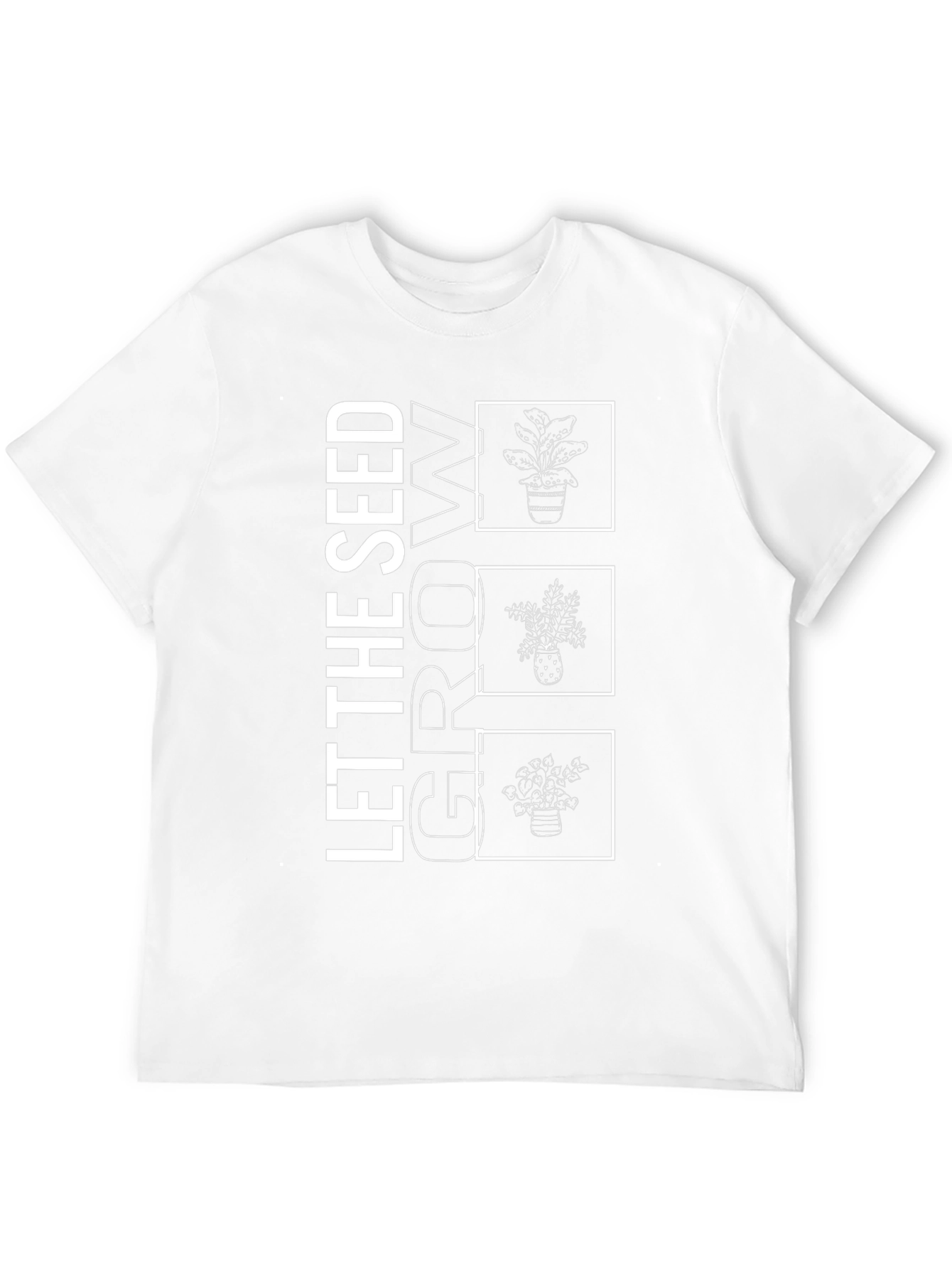 Let the Seed Grow Black Graphic Tee