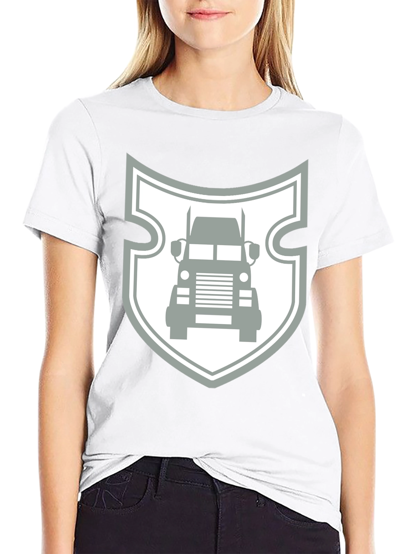 Truck Shield Graphic Tee - Black