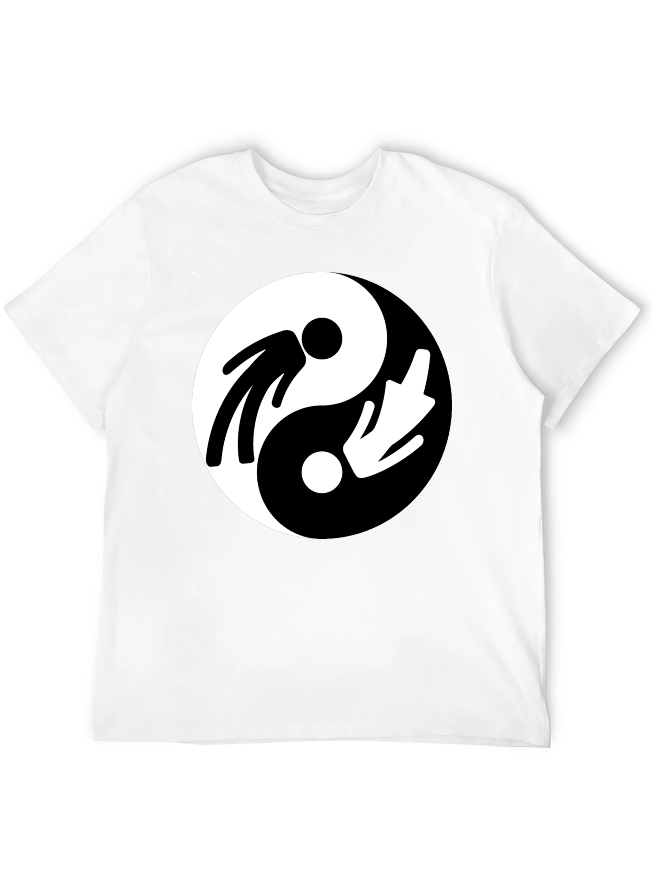 Yin Yang Mens Graphic T-Shirt - Balance