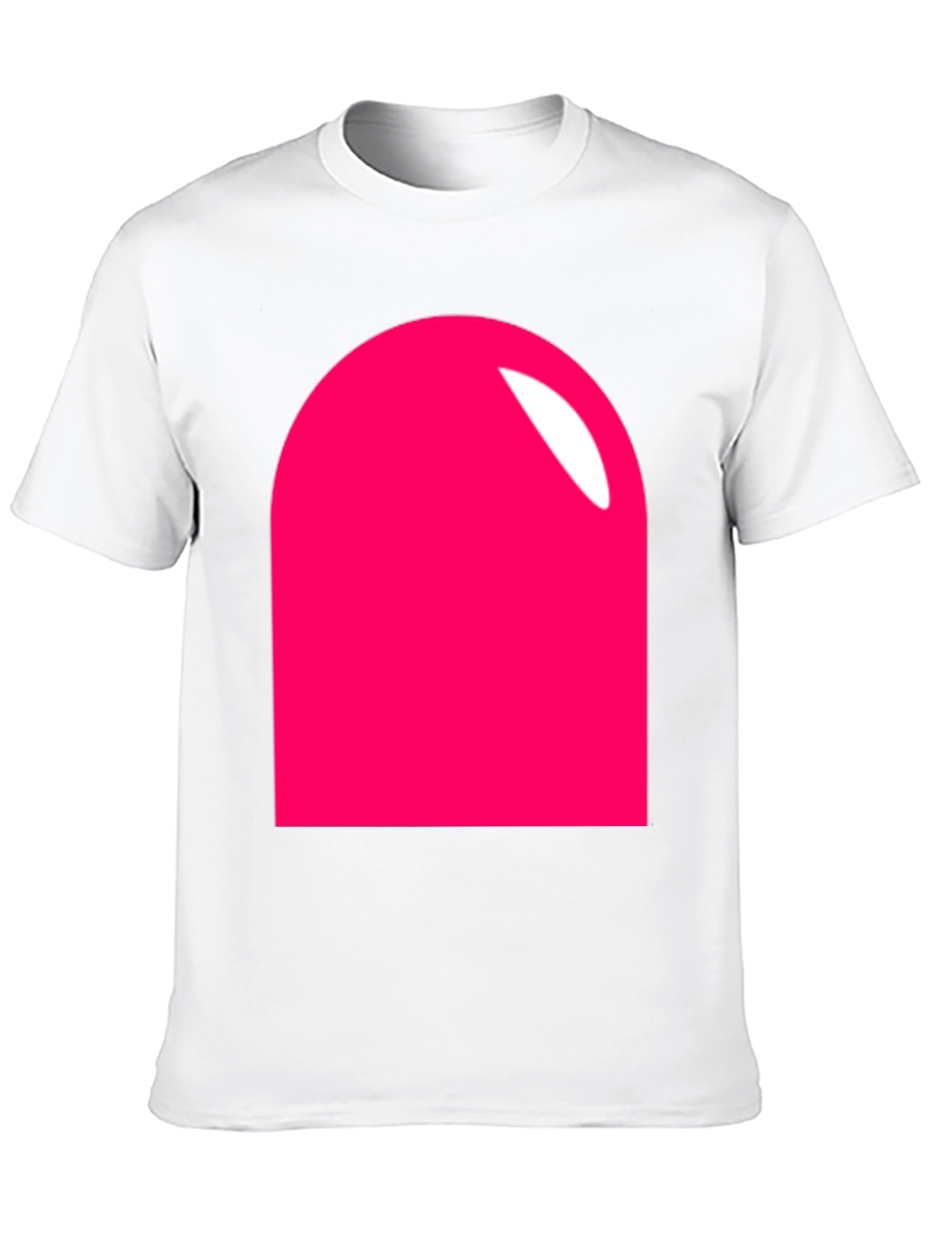 Modern Pink Rounded Rectangle Graphic T-Shirt