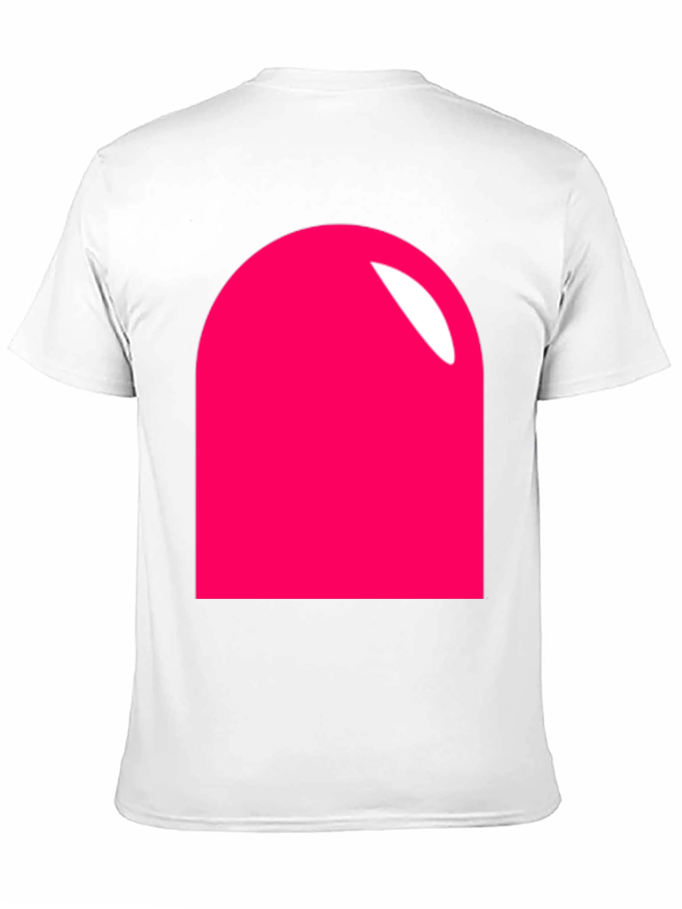 Modern Pink Rounded Rectangle Graphic T-Shirt