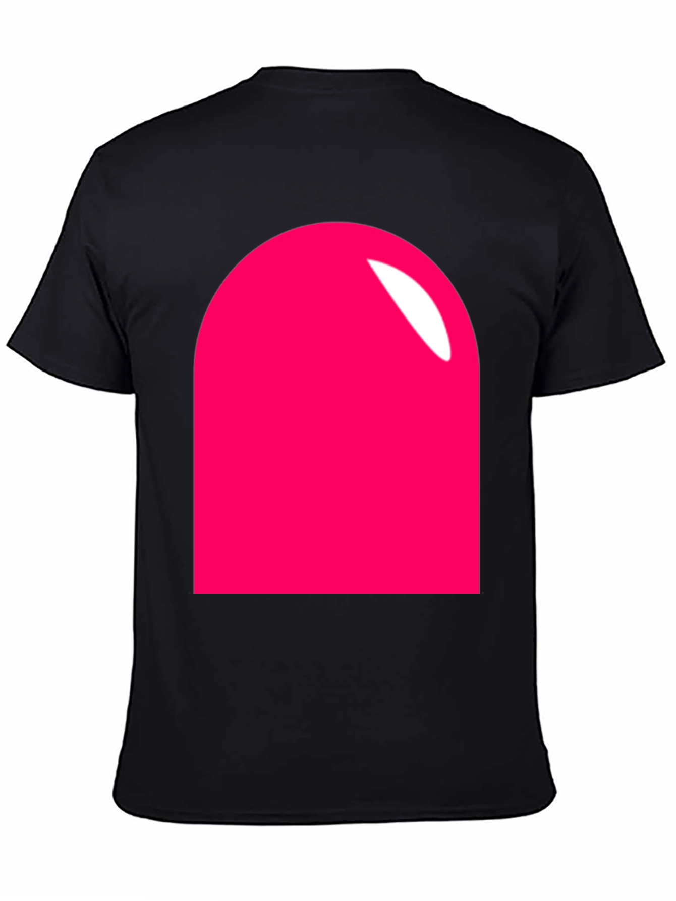 Modern Pink Rounded Rectangle Graphic T-Shirt