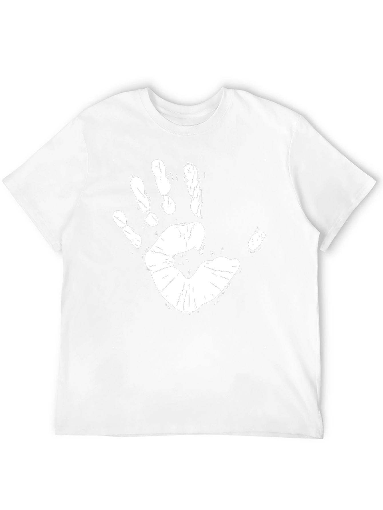 Handprint Graphic Black T-Shirt
