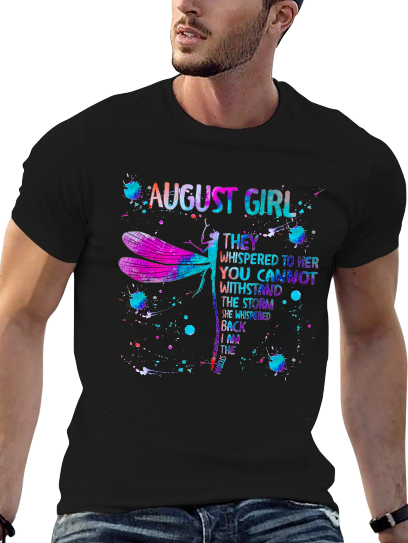August Girl Dragonfly Graphic Tee - Strong Womens T-Shirt
