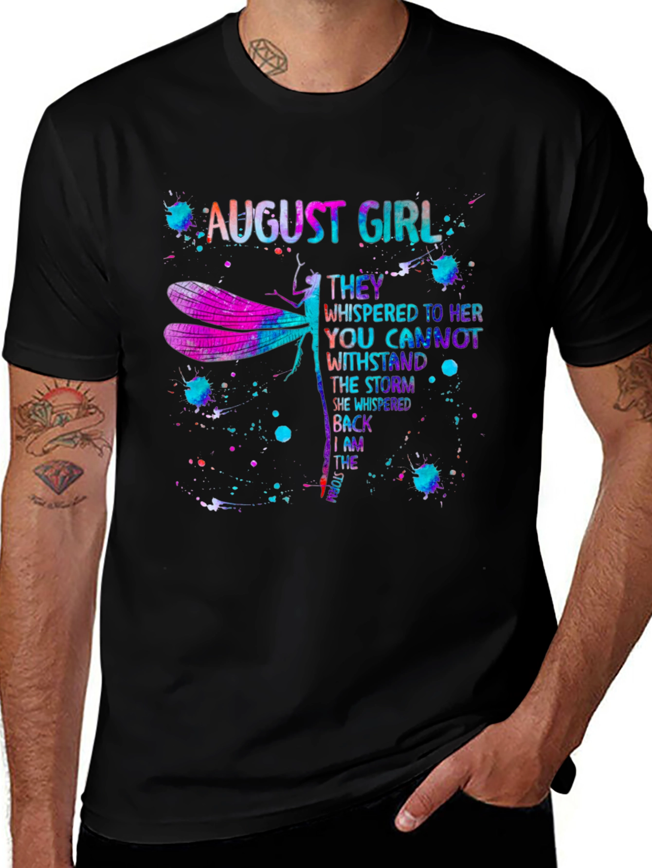 August Girl Dragonfly Graphic Tee - Strong Womens T-Shirt
