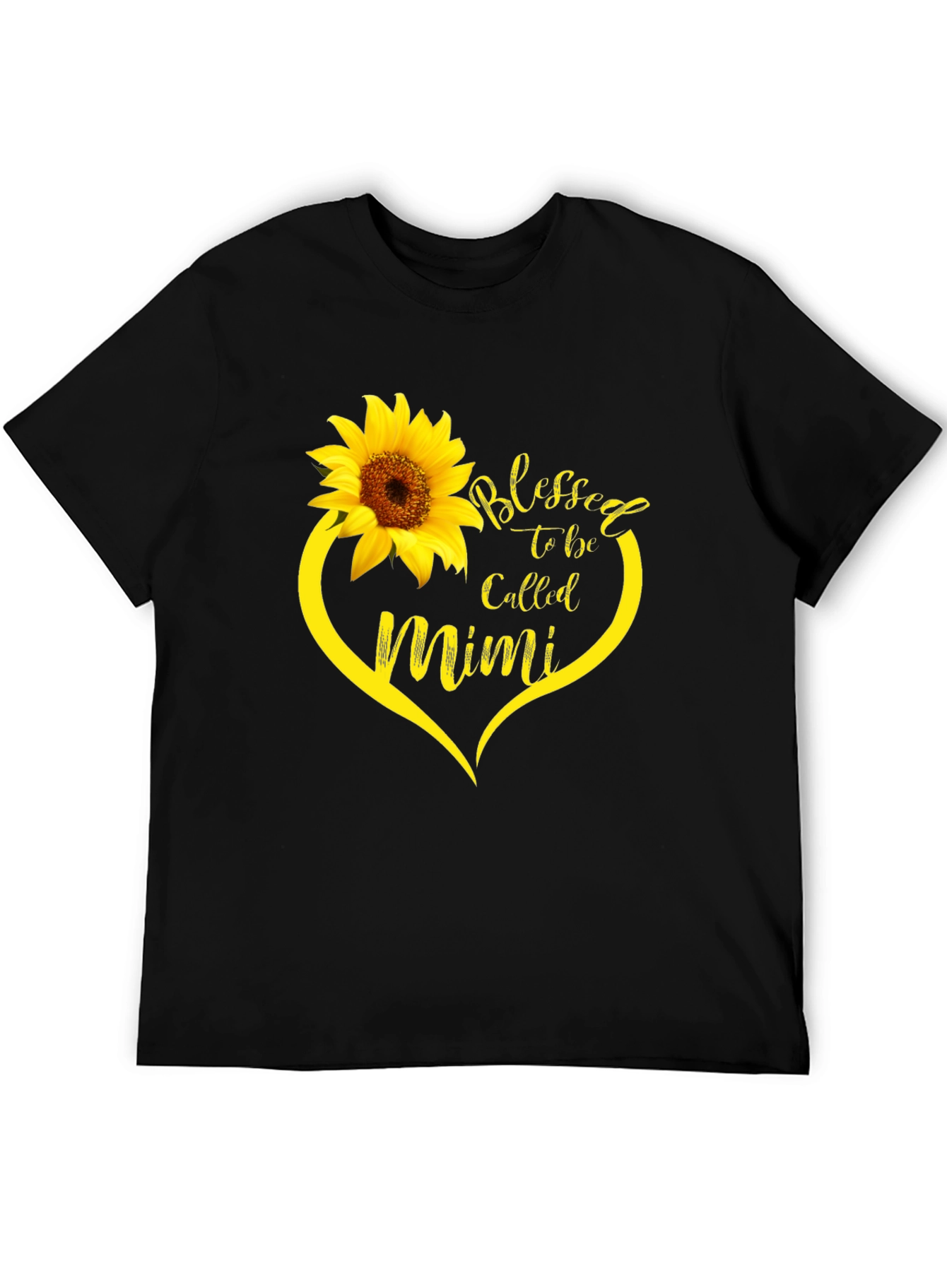 Blessed Mimi Sunflower Heart T-Shirt
