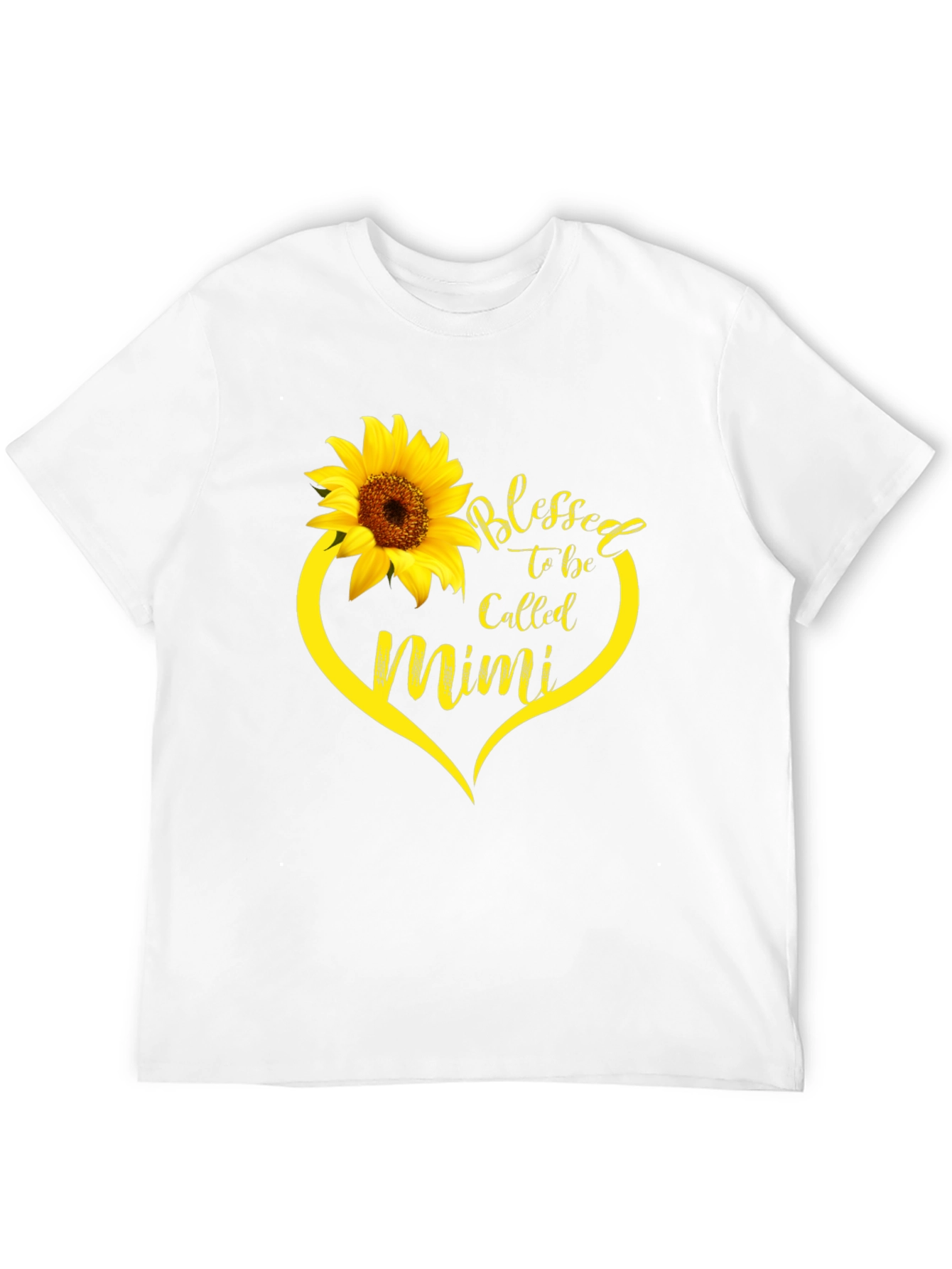Blessed Mimi Sunflower Heart T-Shirt