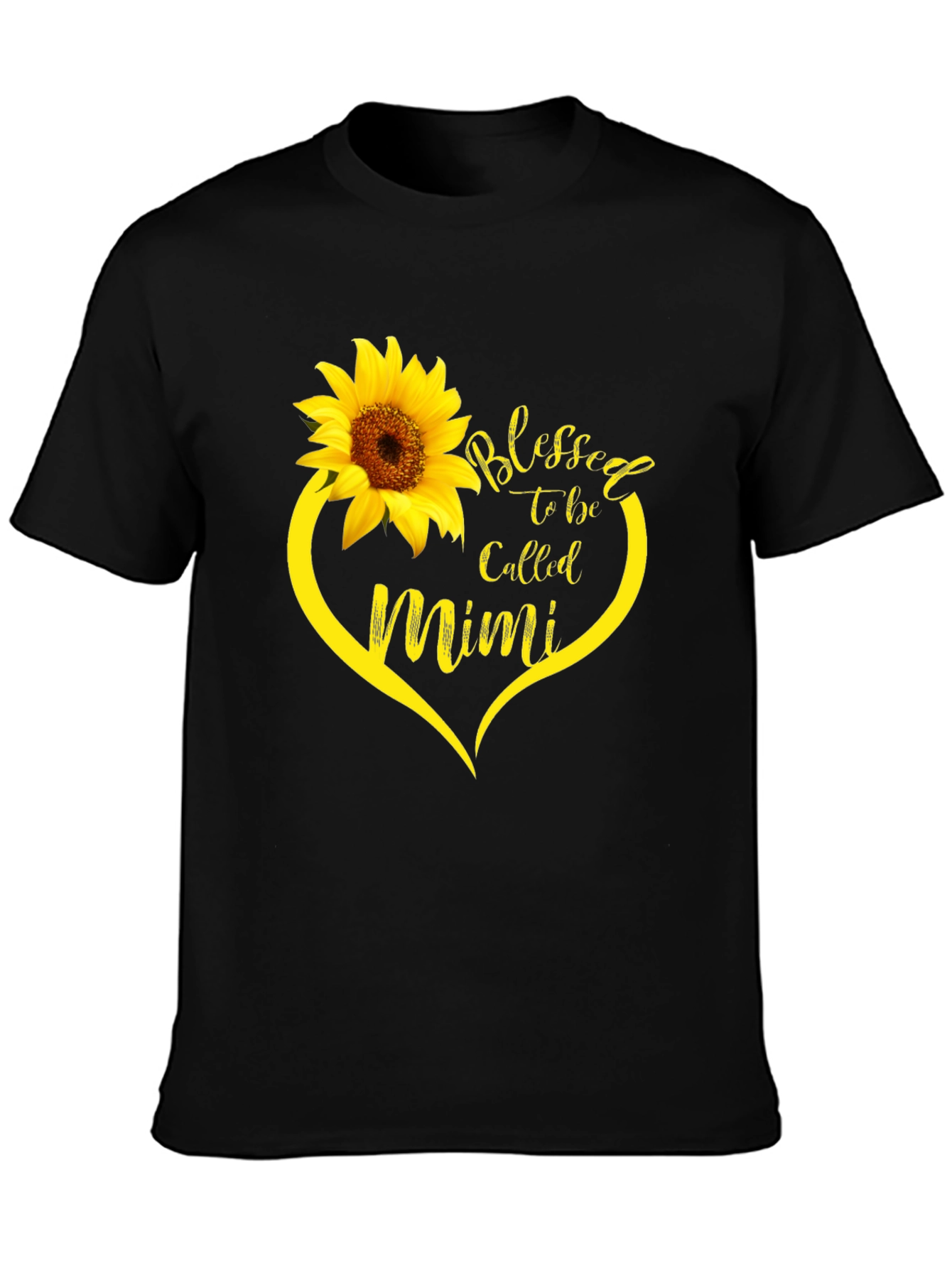 Blessed Mimi Sunflower Heart T-Shirt