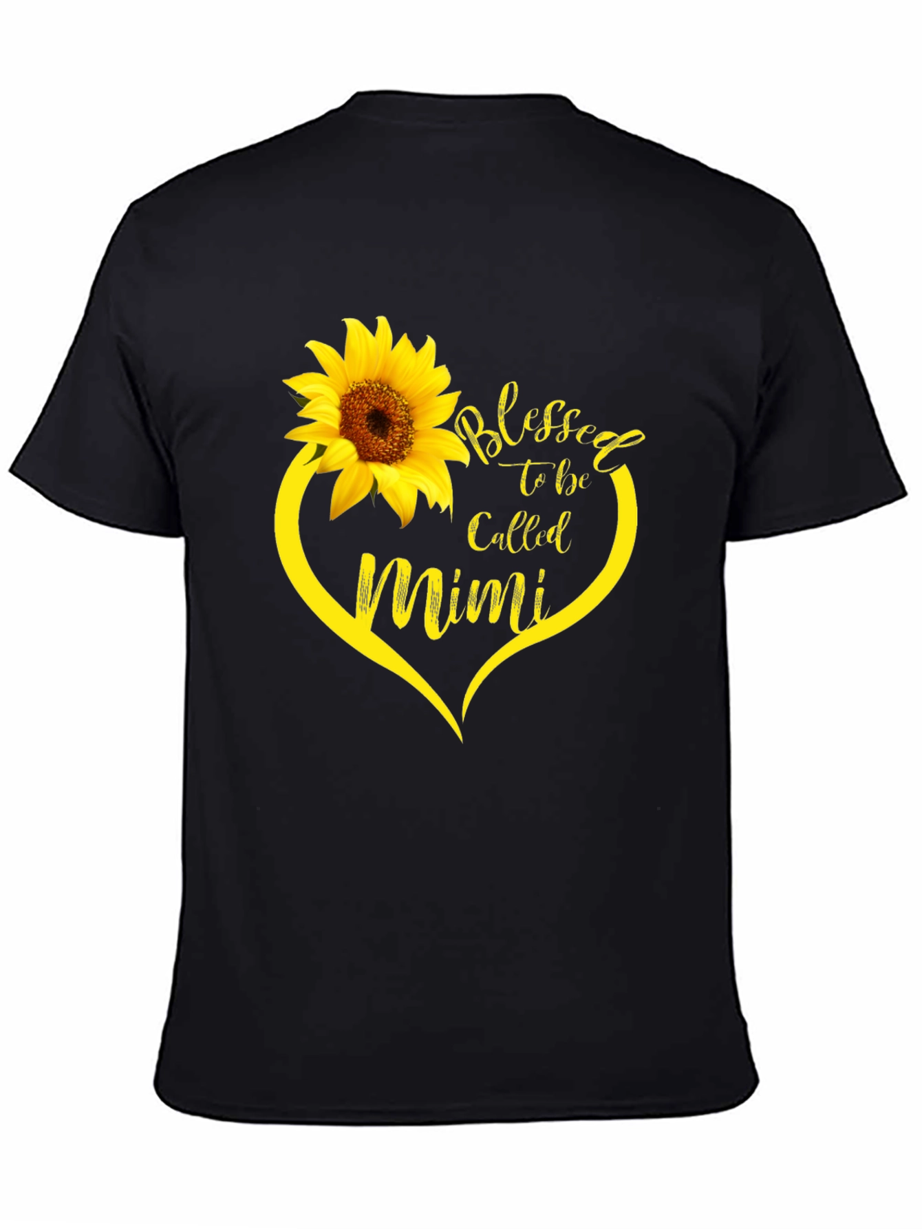 Blessed Mimi Sunflower Heart T-Shirt