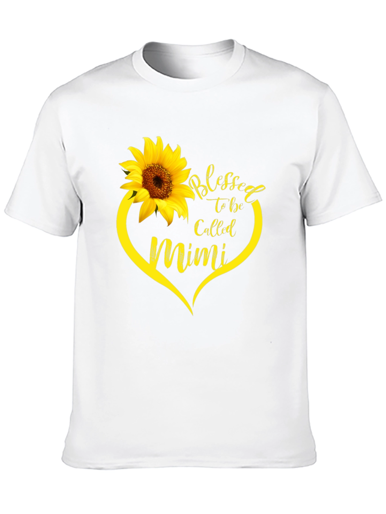 Blessed Mimi Sunflower Heart T-Shirt