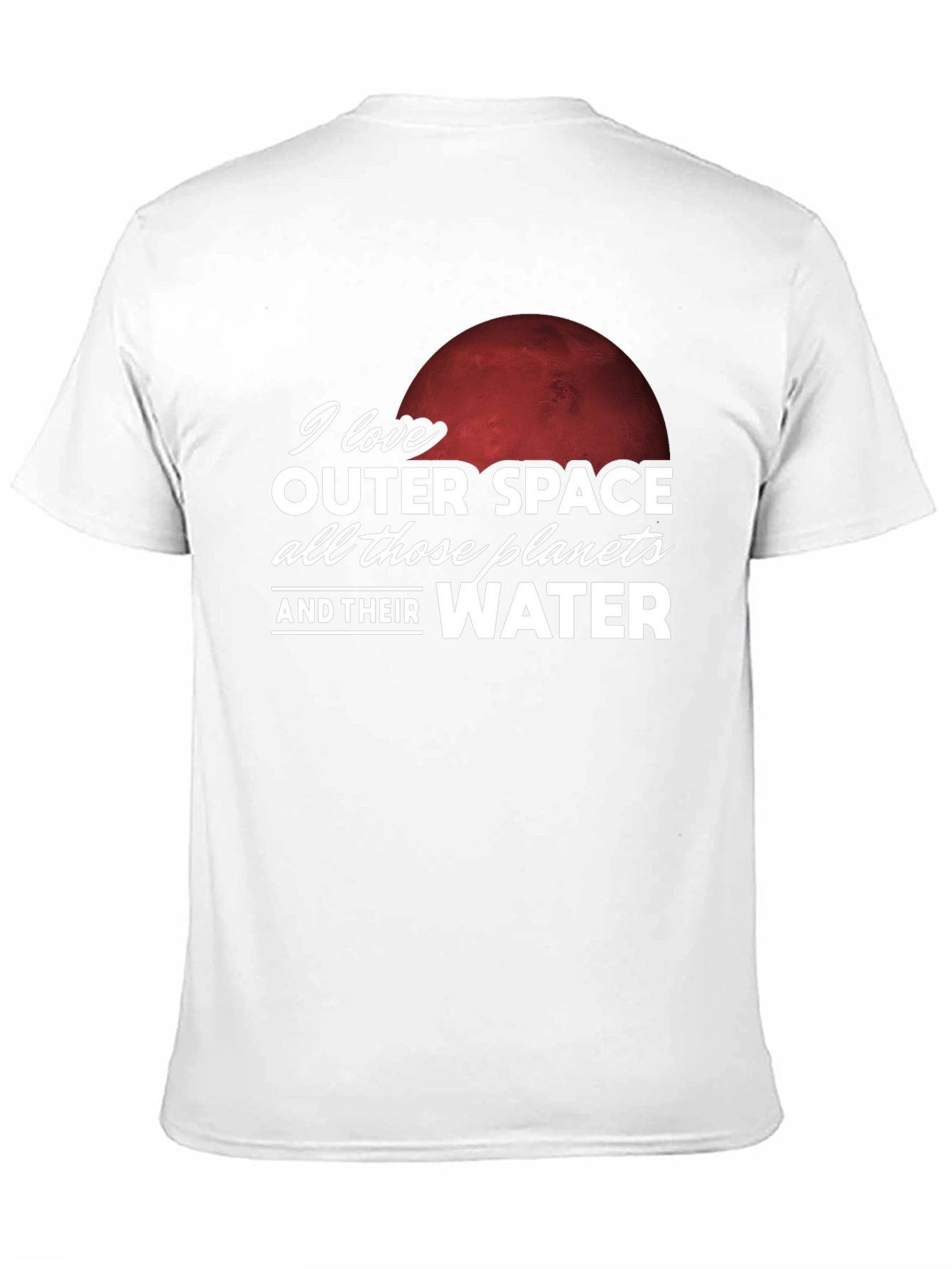 Outer Space Planets & Water Graphic T-Shirt