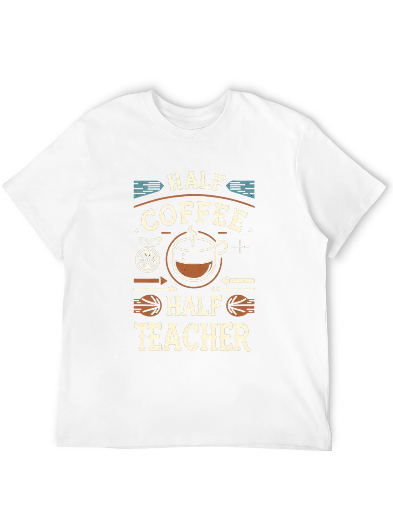 Half Coffee Half Teacher T-Shirt