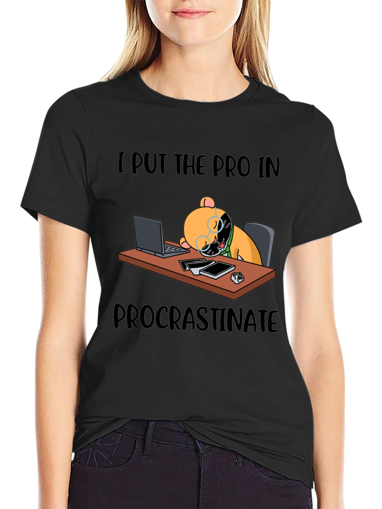 Procrastinate T-Shirt Funny Bear Lazy