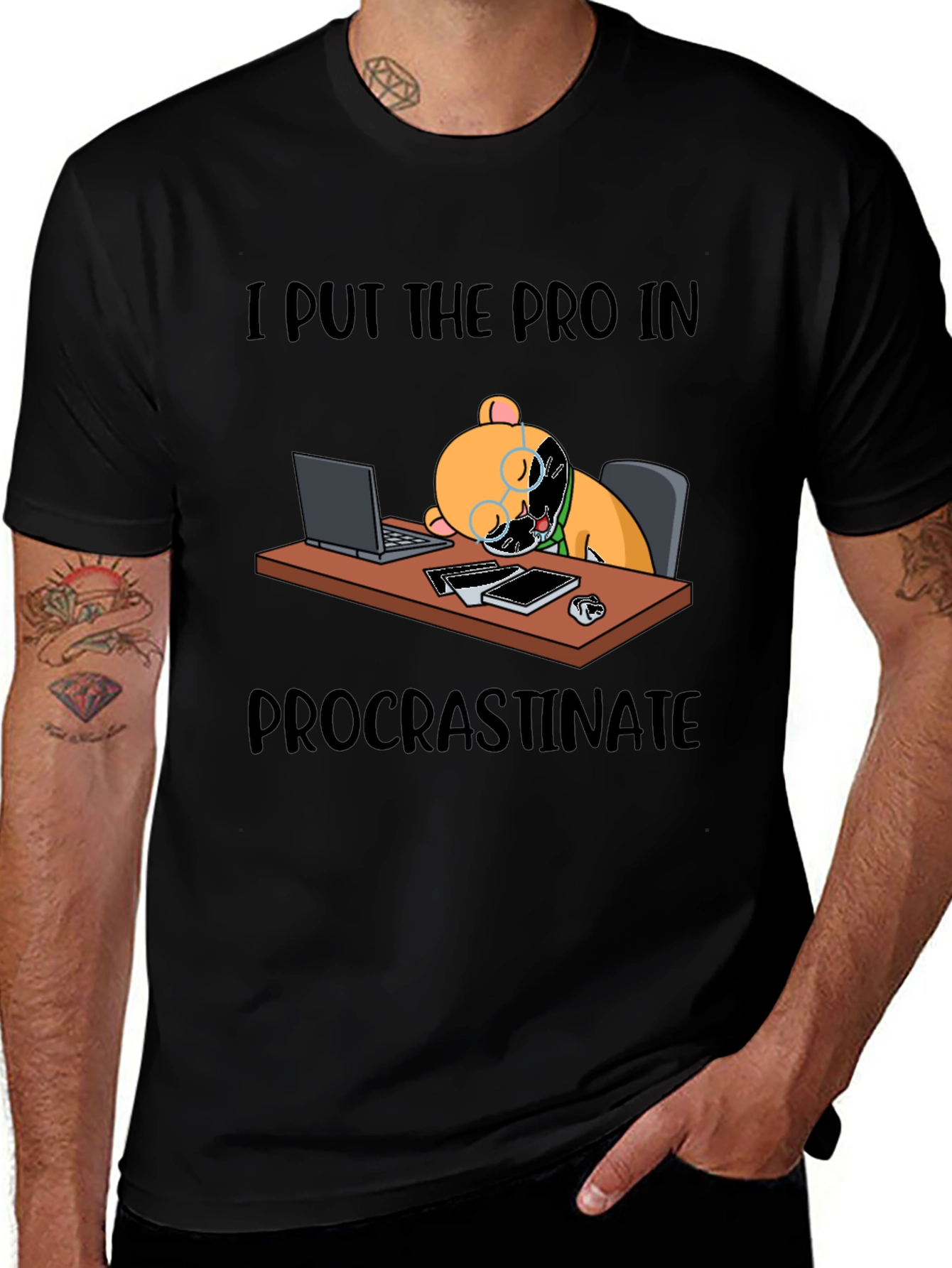 Procrastinate T-Shirt Funny Bear Lazy