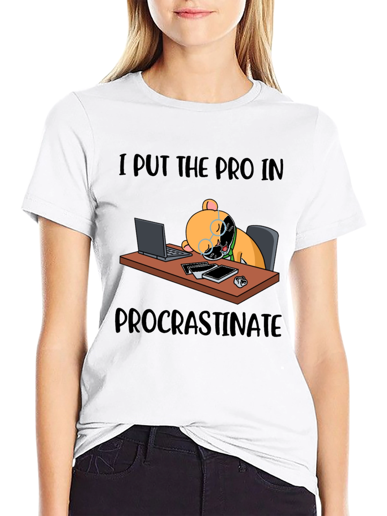 Procrastinate T-Shirt Funny Bear Lazy
