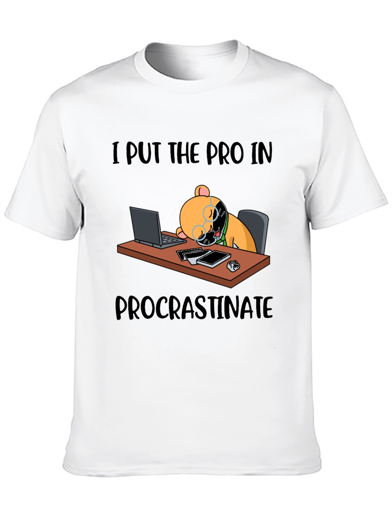 Procrastinate T-Shirt Funny Bear Lazy