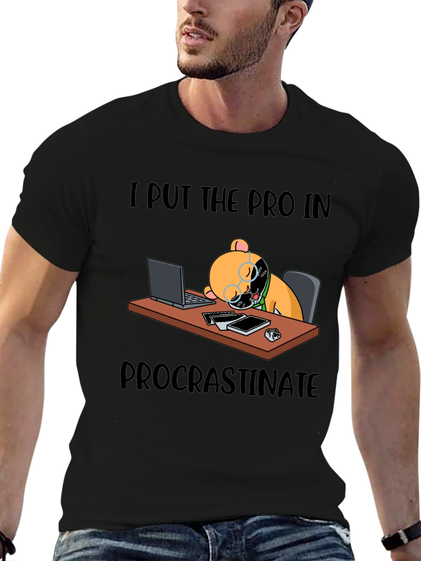 Procrastinate T-Shirt Funny Bear Lazy